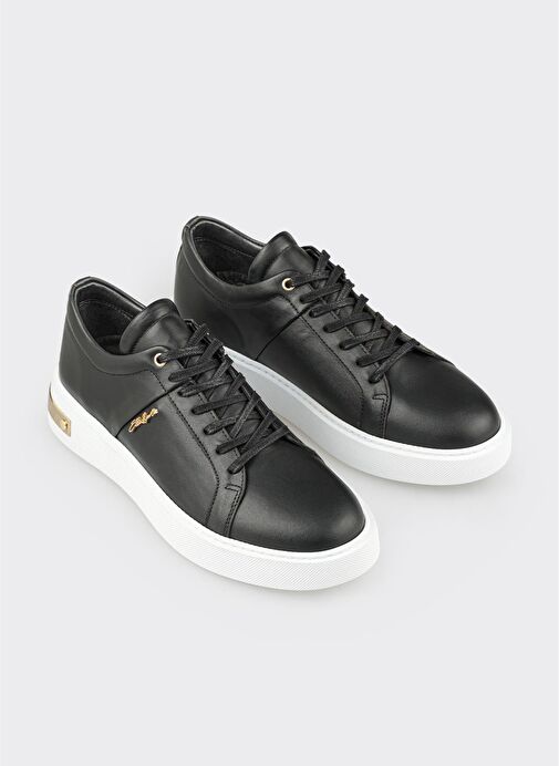 Siyah Deri Erkek Spor Ayakkabı - Görsel 3