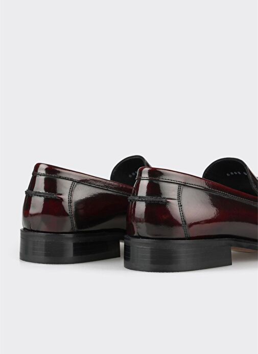 Bordo Deri Erkek Klasik Ayakkabı - Görsel 6