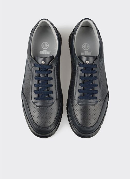 Lacivert Deri Erkek Günlük Ayakkabı - Görsel 5