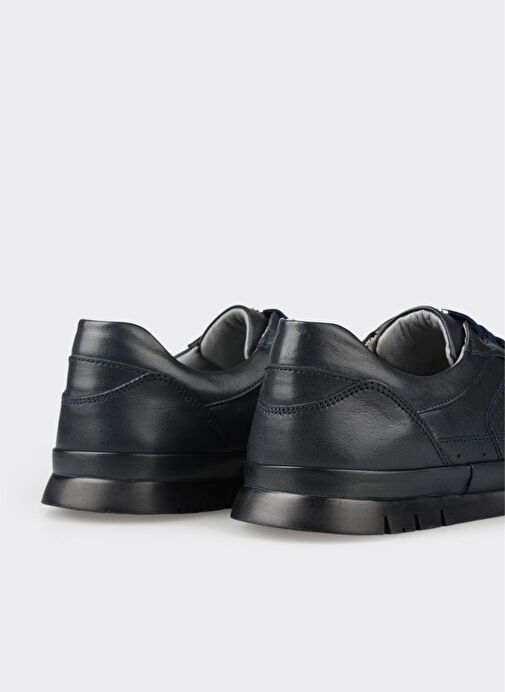 Lacivert Deri Erkek Günlük Ayakkabı - Görsel 6