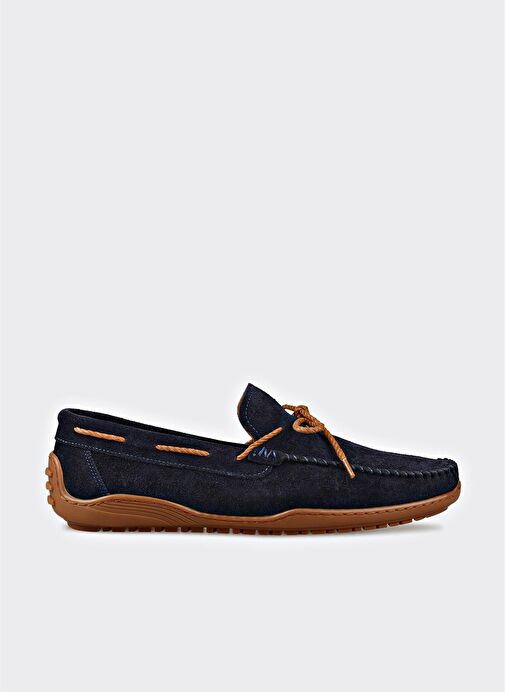 Lacivert Deri Erkek Günlük Ayakkabı - Görsel 2