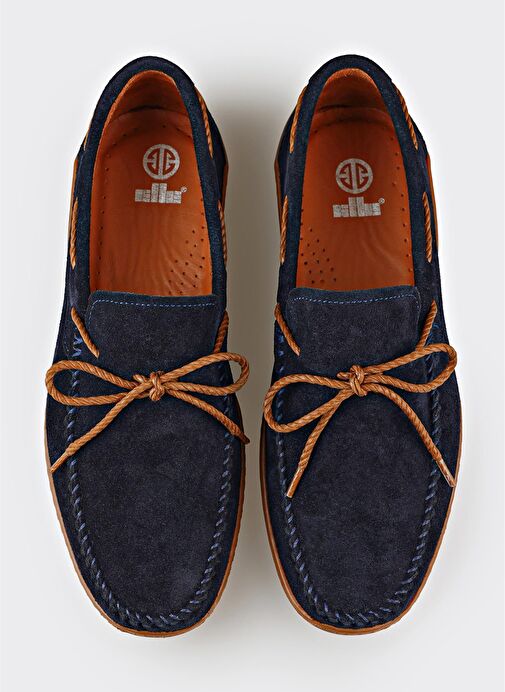 Lacivert Deri Erkek Günlük Ayakkabı - Görsel 5