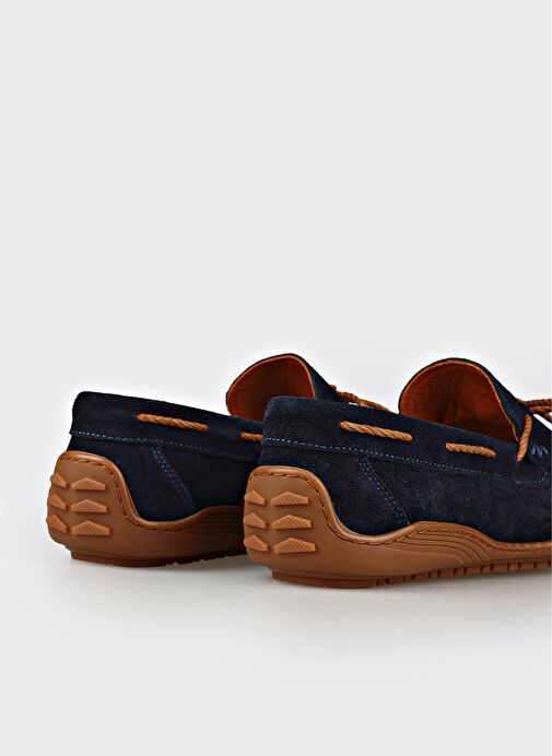 Lacivert Deri Erkek Günlük Ayakkabı - Görsel 6
