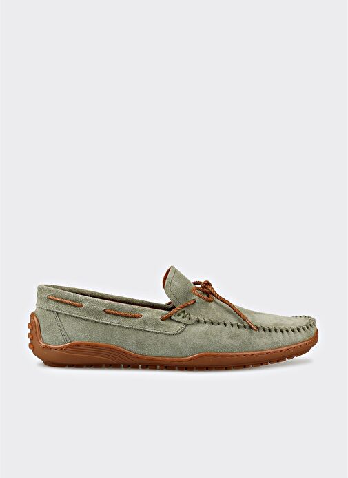 Yeşil Deri Erkek Günlük Ayakkabı - Görsel 3