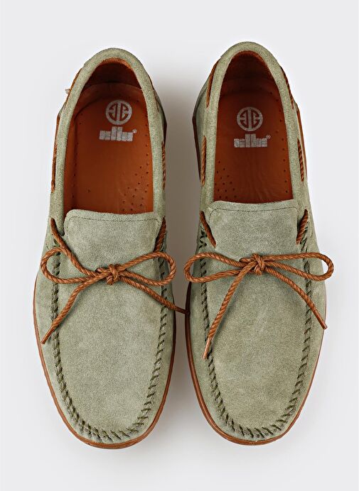 Yeşil Deri Erkek Günlük Ayakkabı - Görsel 9