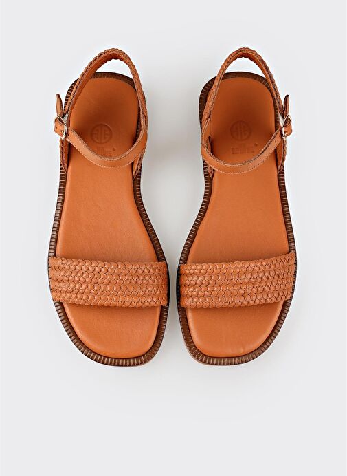 Taba Deri Kadın Günlük Ayakkabı - Görsel 5