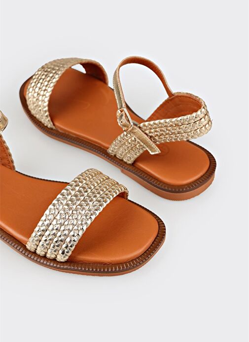 Gold Deri Kadın Günlük Ayakkabı - Görsel 11