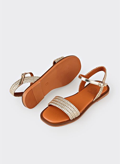 Gold Deri Kadın Günlük Ayakkabı - Görsel 7