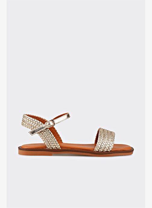 Gold Deri Kadın Günlük Ayakkabı - Görsel 3