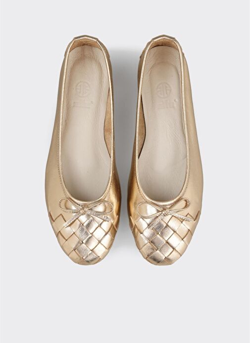 Gold Deri Kadın Günlük Ayakkabı - Görsel 5