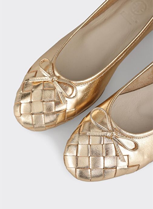 Gold Deri Kadın Günlük Ayakkabı - Görsel 6