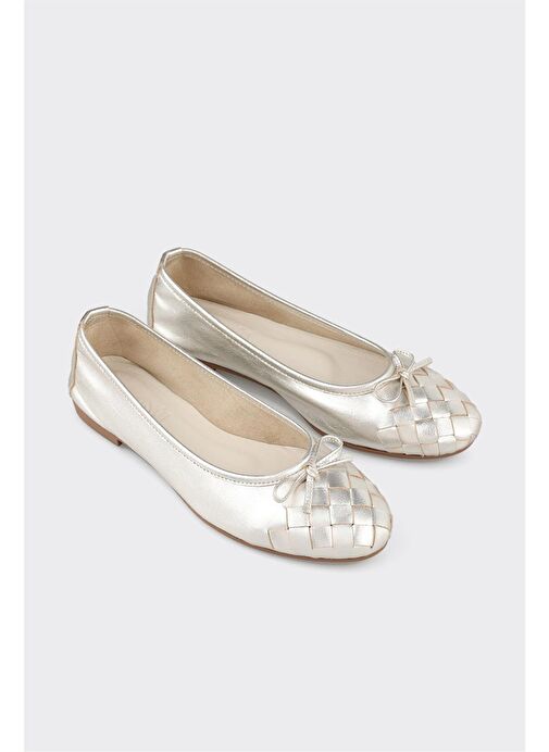 Elle Gold Kadın Deri Babet MITUARA - Görsel 4