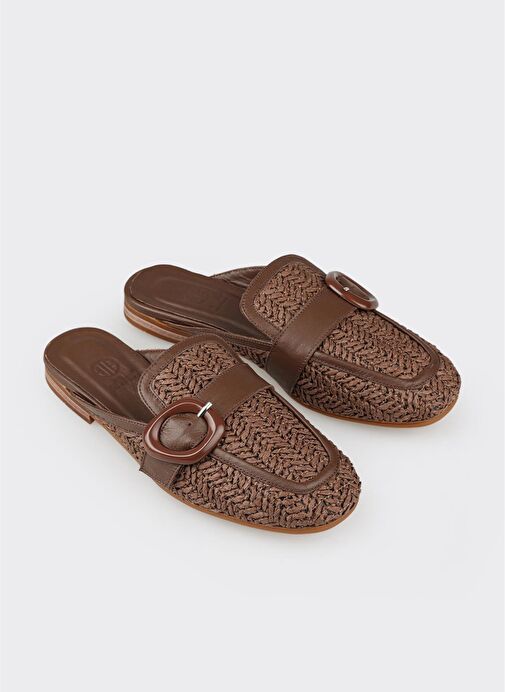 Kahve Kadın Terlik - Görsel 3