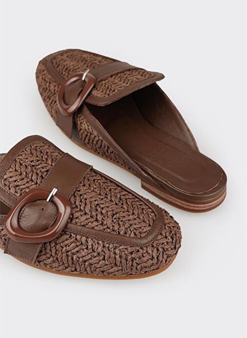 Kahve Kadın Terlik - Görsel 6