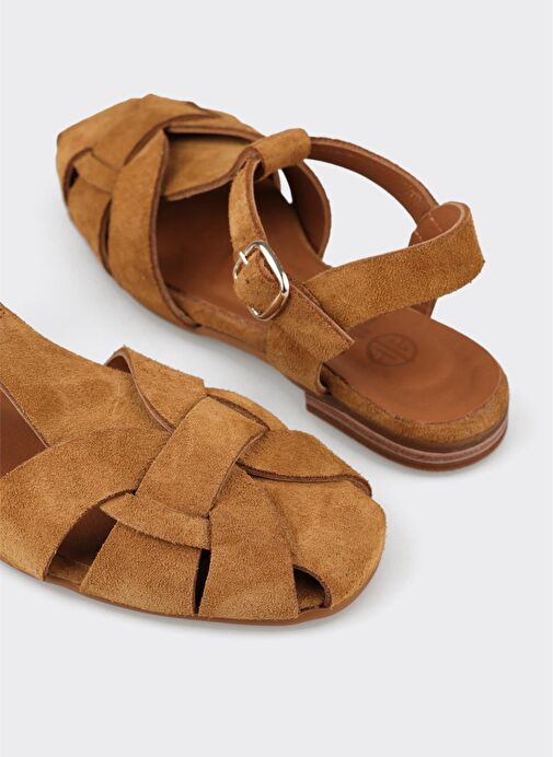 Camel Deri Kadın Günlük Ayakkabı - Görsel 6