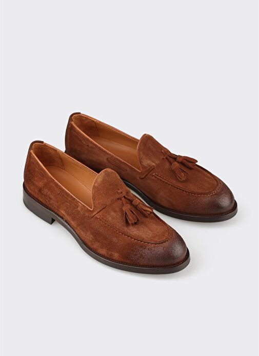 Taba Deri Erkek Klasik Ayakkabı - Görsel 3