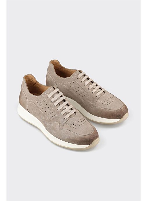 Vizon Deri Erkek Spor Ayakkabı - Görsel 3