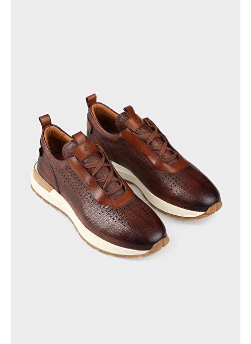 Taba Deri Erkek Spor Ayakkabı - Görsel 3