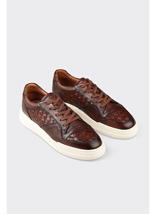 Taba Deri Erkek Spor Ayakkabı - Görsel 3