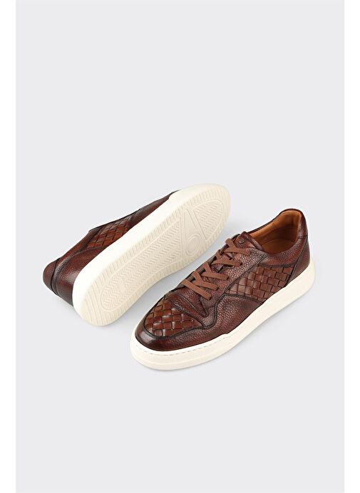 Taba Deri Erkek Spor Ayakkabı - Görsel 4