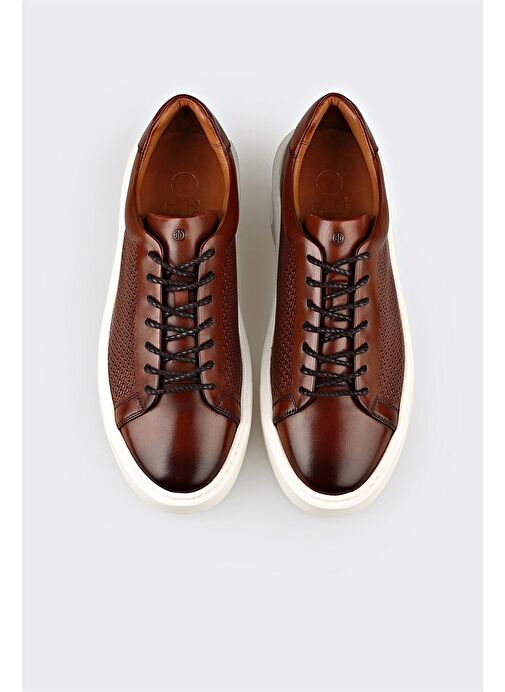 Taba Deri Erkek Günlük Ayakkabı - Görsel 5