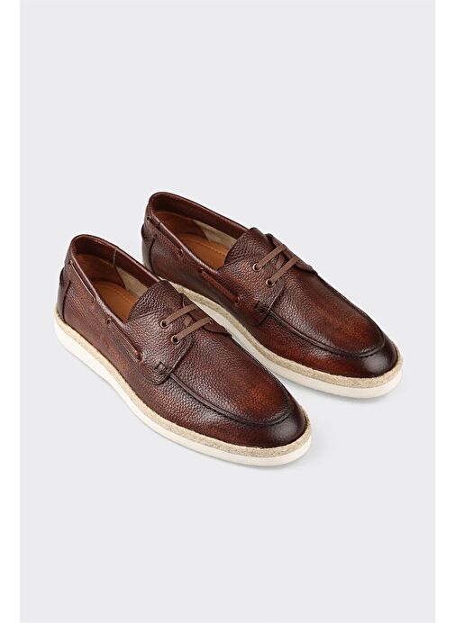 Taba Deri Erkek Günlük Ayakkabı - Görsel 3