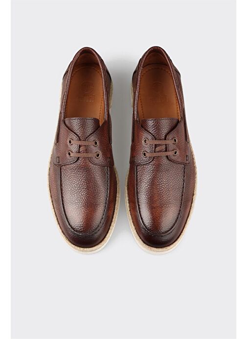 Taba Deri Erkek Günlük Ayakkabı - Görsel 5