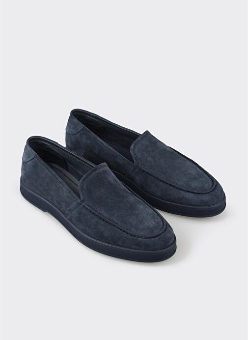 Lacivert Deri Erkek Günlük Ayakkabı - Görsel 3