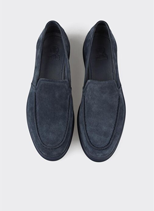 Lacivert Deri Erkek Günlük Ayakkabı - Görsel 5