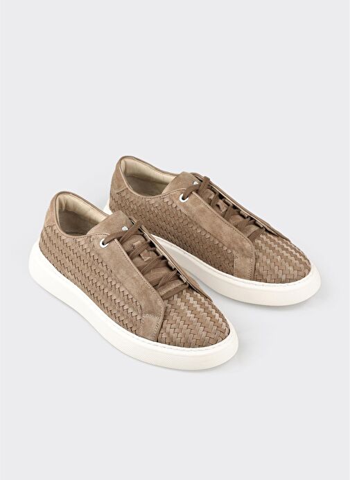 Vizon Deri Erkek Spor Ayakkabı - Görsel 3