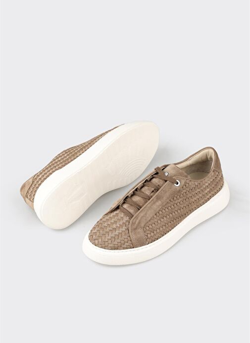 Vizon Deri Erkek Spor Ayakkabı - Görsel 4