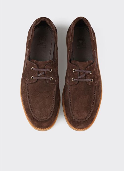 Kahve Deri Erkek Günlük Ayakkabı - Görsel 5