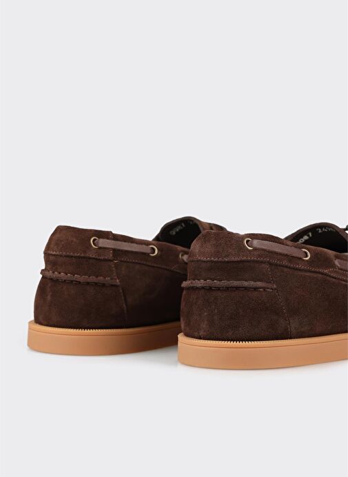 Kahve Deri Erkek Günlük Ayakkabı - Görsel 6