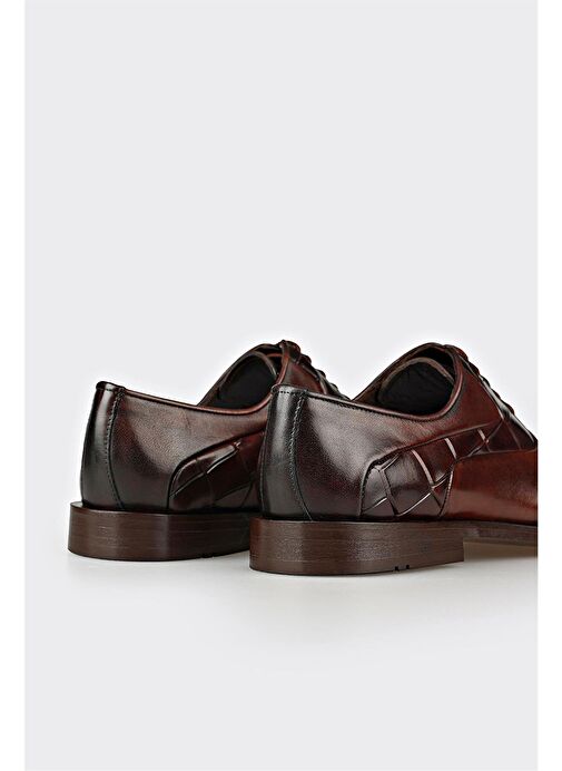 Elle Siyah Erkek Deri Klasik Ayakkabı VENTOLA - Görsel 6