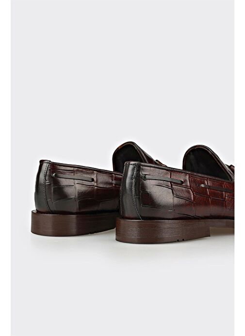 Elle Kahverengi Erkek Deri Klasik Ayakkabı TIBOR - Görsel 6