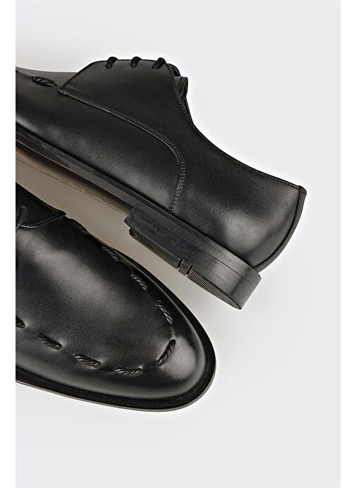 Elle Siyah Erkek Deri Klasik Ayakkabı WEILAR - Görsel 6