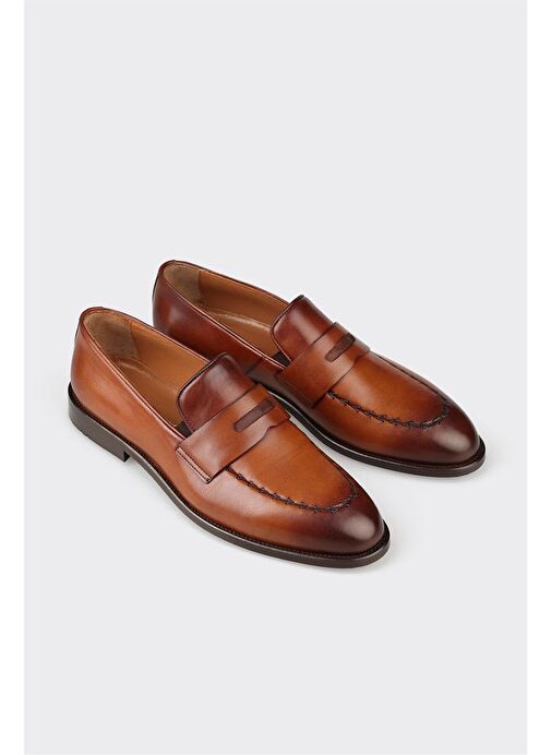 Elle Taba Erkek Deri Klasik Ayakkabı ANDERSEN - Görsel 3