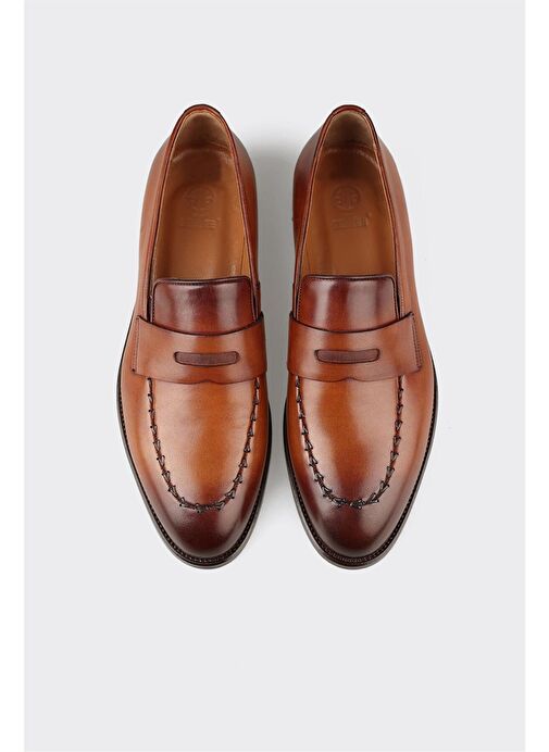 Elle Taba Erkek Deri Klasik Ayakkabı ANDERSEN - Görsel 5