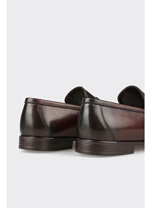 Elle Kahverengi Erkek Deri Klasik Ayakkabı OTERO - Görsel 6