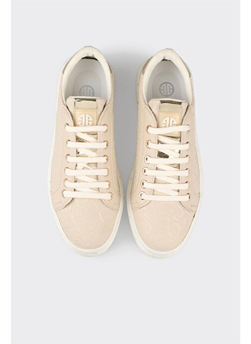 Bej Kadın Spor Ayakkabı - Görsel 5