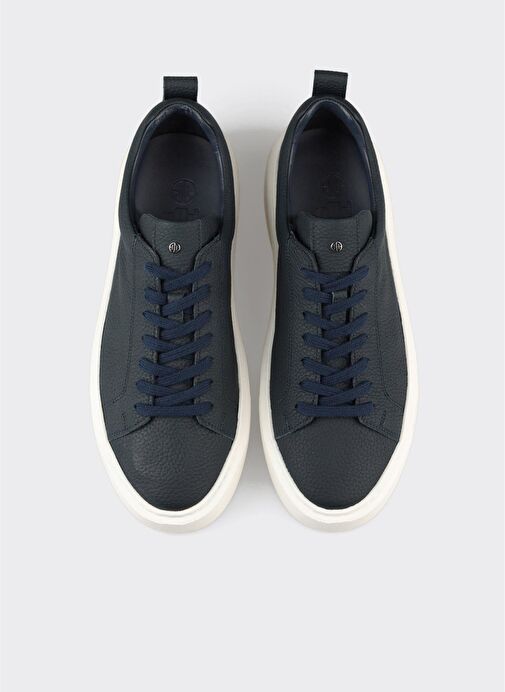 Lacivert Deri Erkek Spor Ayakkabı - Görsel 5