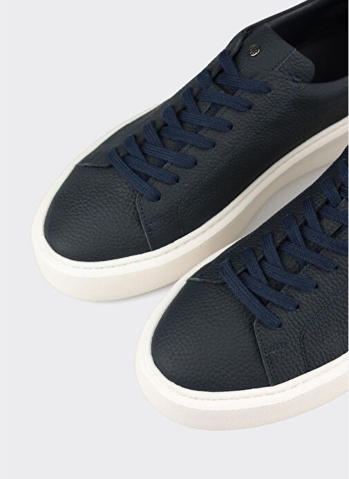 Lacivert Deri Erkek Spor Ayakkabı - Görsel 6