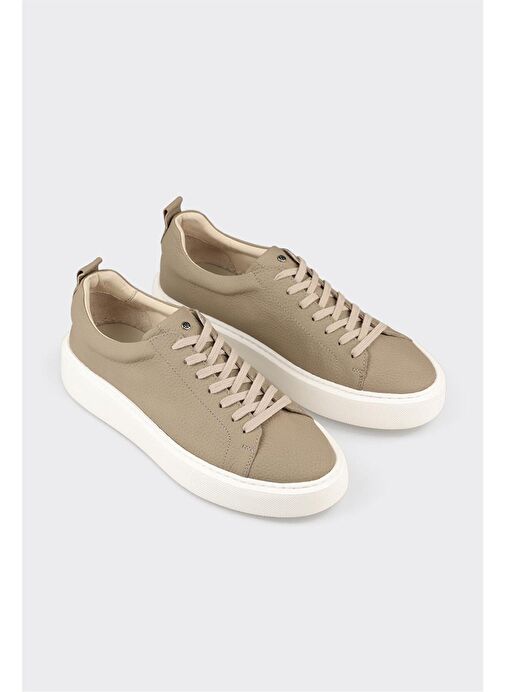 Vizon Deri Erkek Spor Ayakkabı - Görsel 3