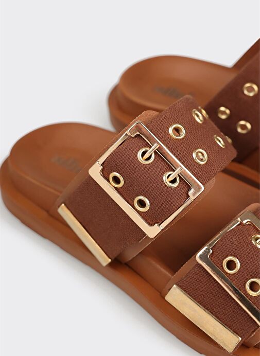 Taba Kadın Düz Terlik - Görsel 6