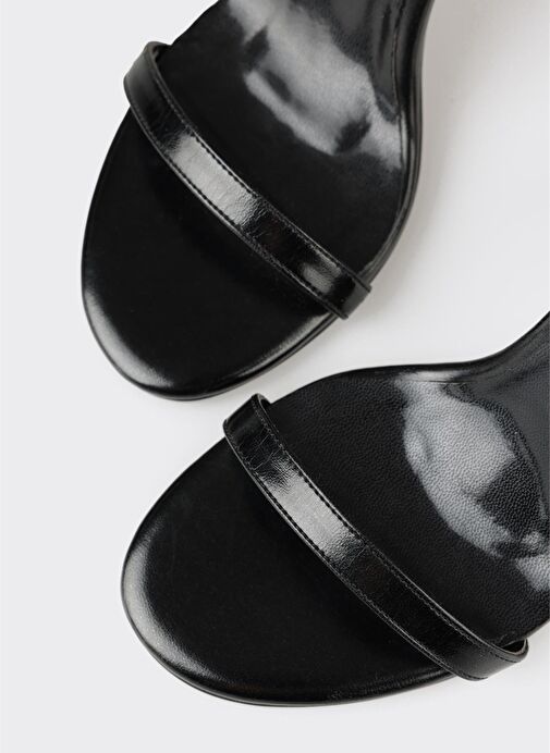 Siyah Kadın Topuklu Sandalet - Görsel 5