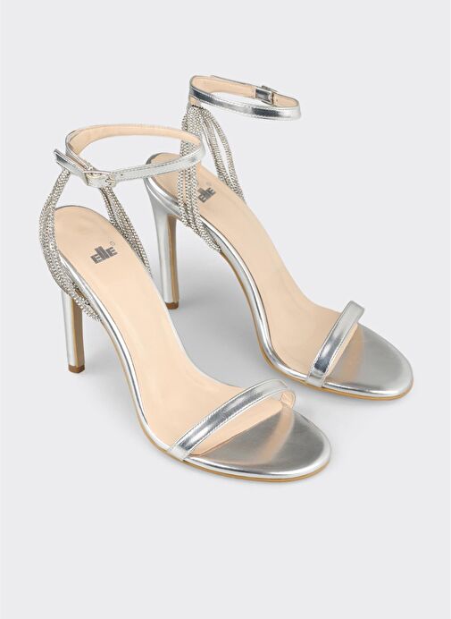 Lame Kadın Topuklu Sandalet - Görsel 3