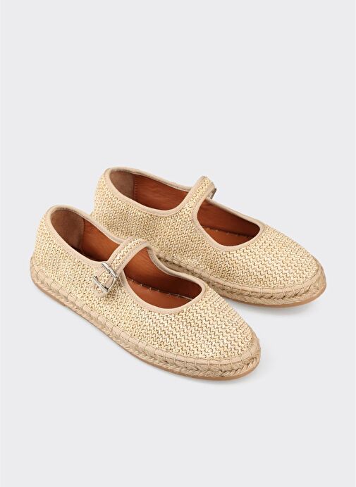 Naturel Deri Kadın Espadril - Görsel 3