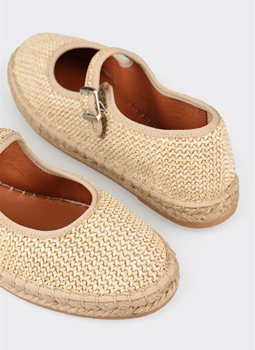 Naturel Deri Kadın Espadril - Görsel 6
