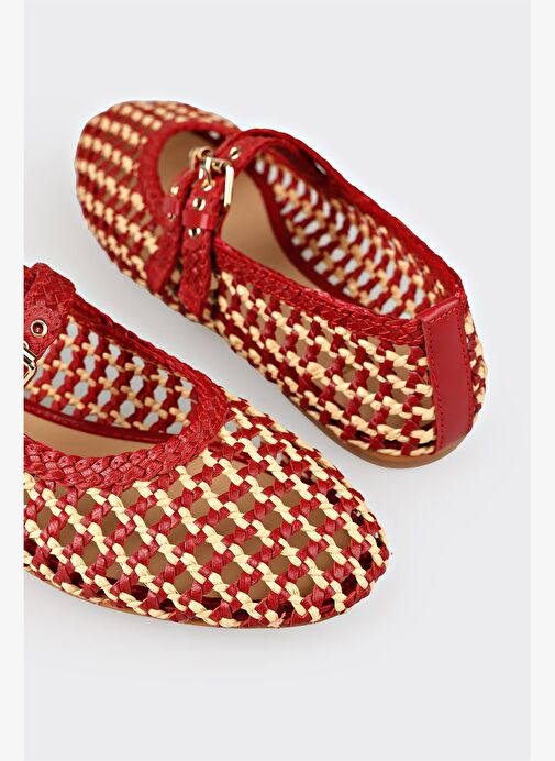 Kırmızı Kadın Günlük Ayakkabı - Görsel 6