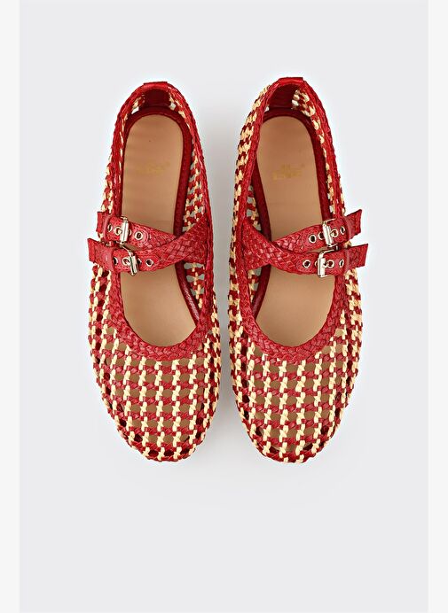 Kırmızı Kadın Günlük Ayakkabı - Görsel 5